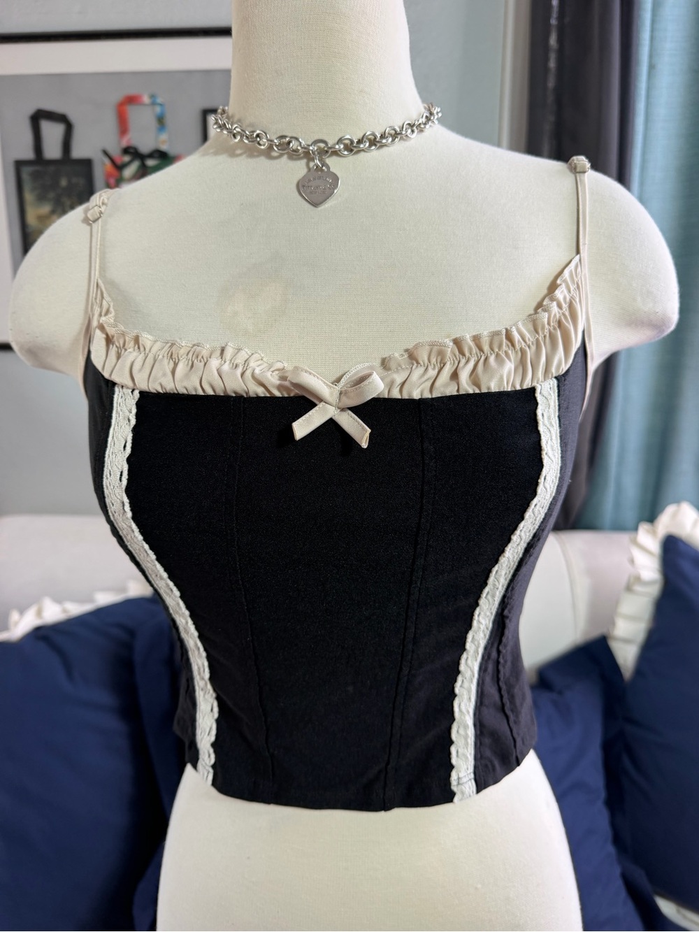 Y2K coquette top